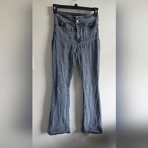 Stylish Gray Flared Jeans